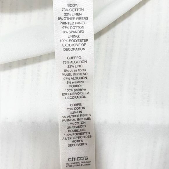 Chico’s Women's Woven Blazer Snap Closure Size Medium NWT - Picture 8 of 16